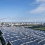 Example of thermal management of a solar energy storage system in a commercial building