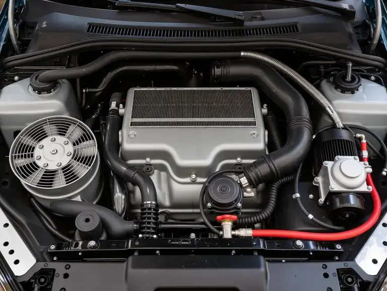 Luchtkoelsysteem van automotoren