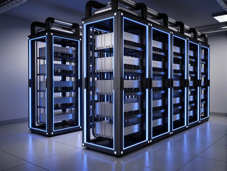 Il data center ha installato i collettori rack