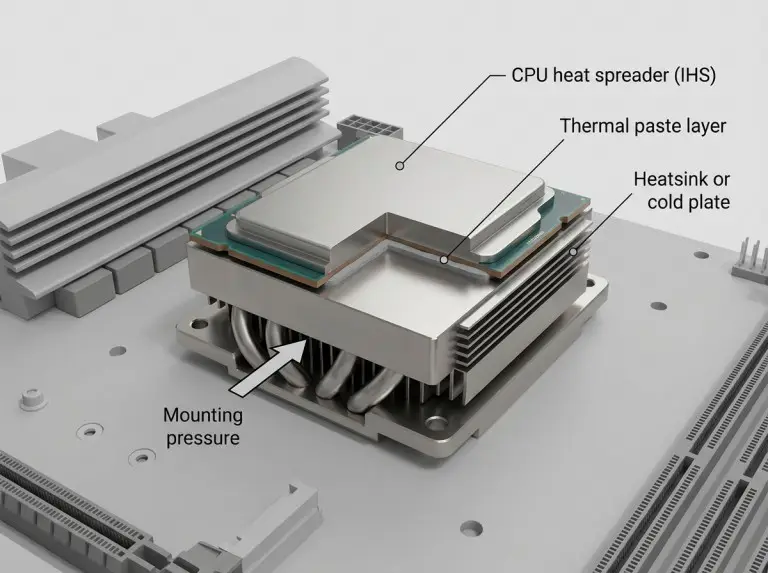 Pasta Termica Non Conduttiva Per CPU E GPU – Ideale Per Dissipatori Di Calore PC