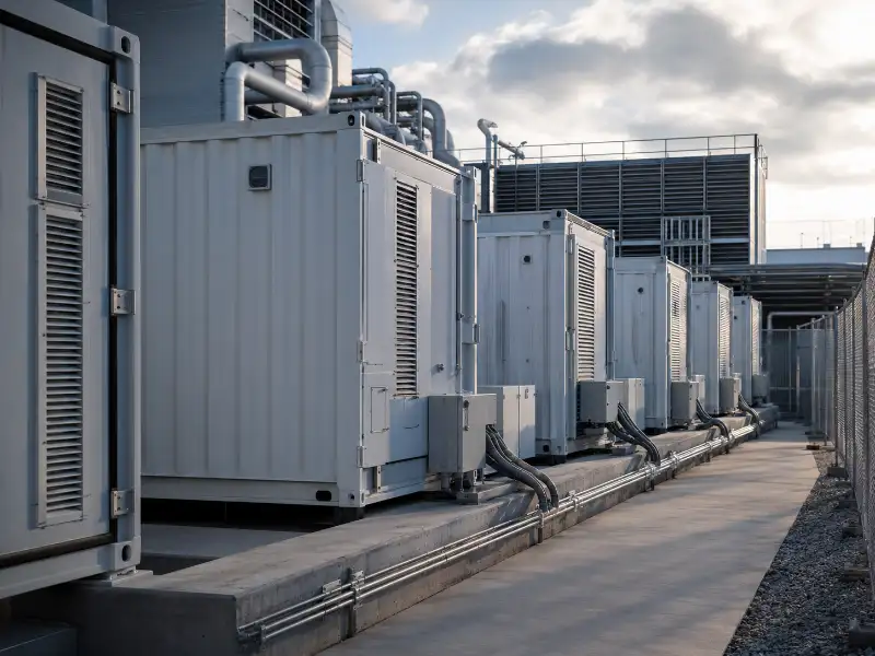 Battery energy storage system containerized BESS installation with thermal management and BMS integration