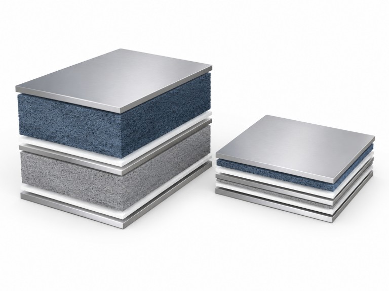 Cross-section comparison of thick and thin electrode layers in lithium-ion cells