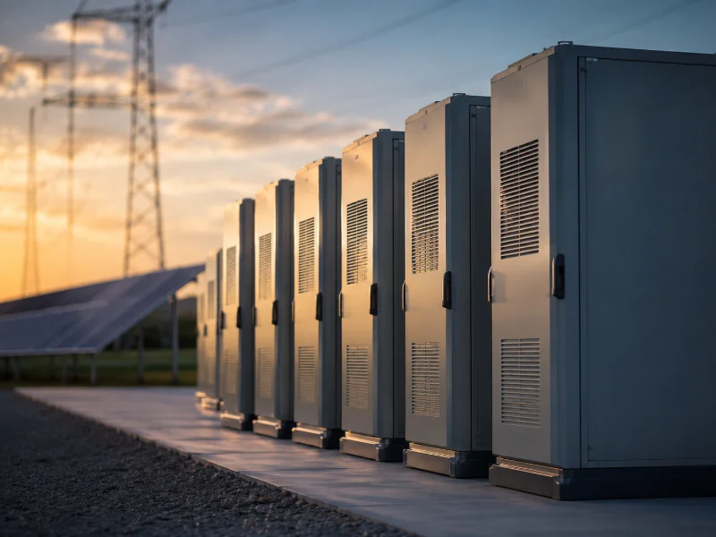 Schaltschränke für netzgekoppelte Energiespeichersysteme in einer Freiluftanlage; die Betriebsumgebung, die die Lebensdauer und Kapazitätserhaltung des Energiespeichersystems beeinflusst
