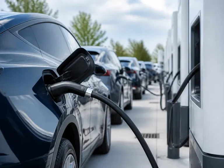 Electric vehicles fast-charging, where liquid cooling manages battery heat load to protect EV range