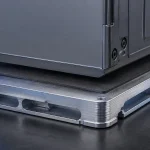 Carbon fiber thermal interface material between a battery module and an aluminum cold plate in an EV pack