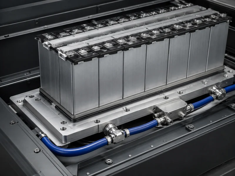 Liquid cold plate integrated into an EV/ESS battery pack module for temperature uniformity